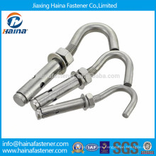 Hot sale ss304.A2-70 steel C type expansion anchor with eye hook bolt used in water heater